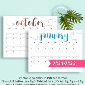 Etsy Kalender 2022