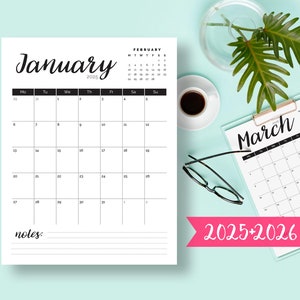 Calendar 2025 PRINTABLE Calendar Monthly Pages Printable Wall Planner 2025 Calendar Download PDF Printable Desk Calendar 2025 Calendar Desk
