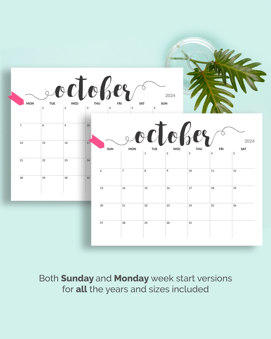 Calendrier imprimable 2025 Calendrier 2025-2025 Grand - Etsy Canada