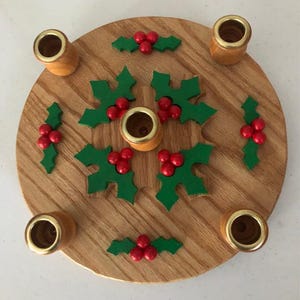 Christmas 5 place Candle Holder (Adv-1)