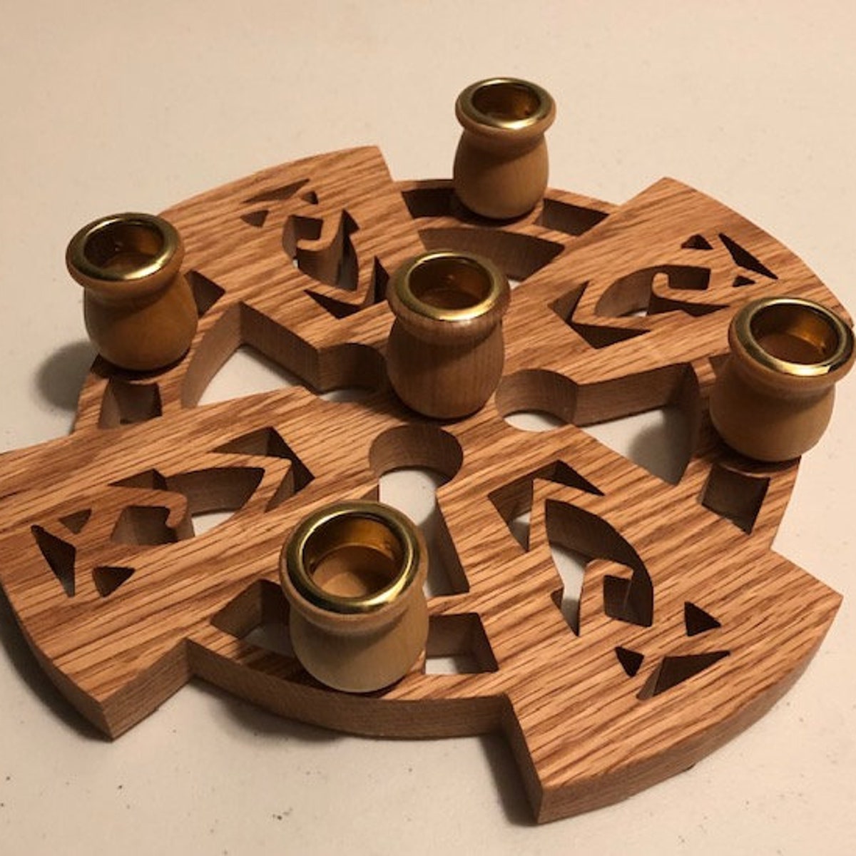Celtic 5 Place Candle Holder (adv-13) - Etsy