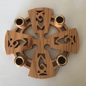 Celtic Advent/Christmas Candle Holder (Adv-14)