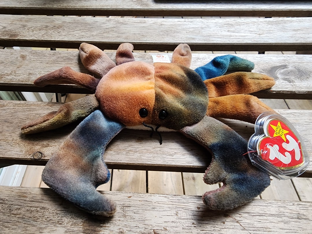 RARE Claude the Crab 1996 Beanie Baby With Tush and Swing Tag Errors Etsy