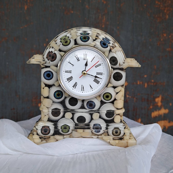 Artist choice custom vomit clock, antique teeth optional