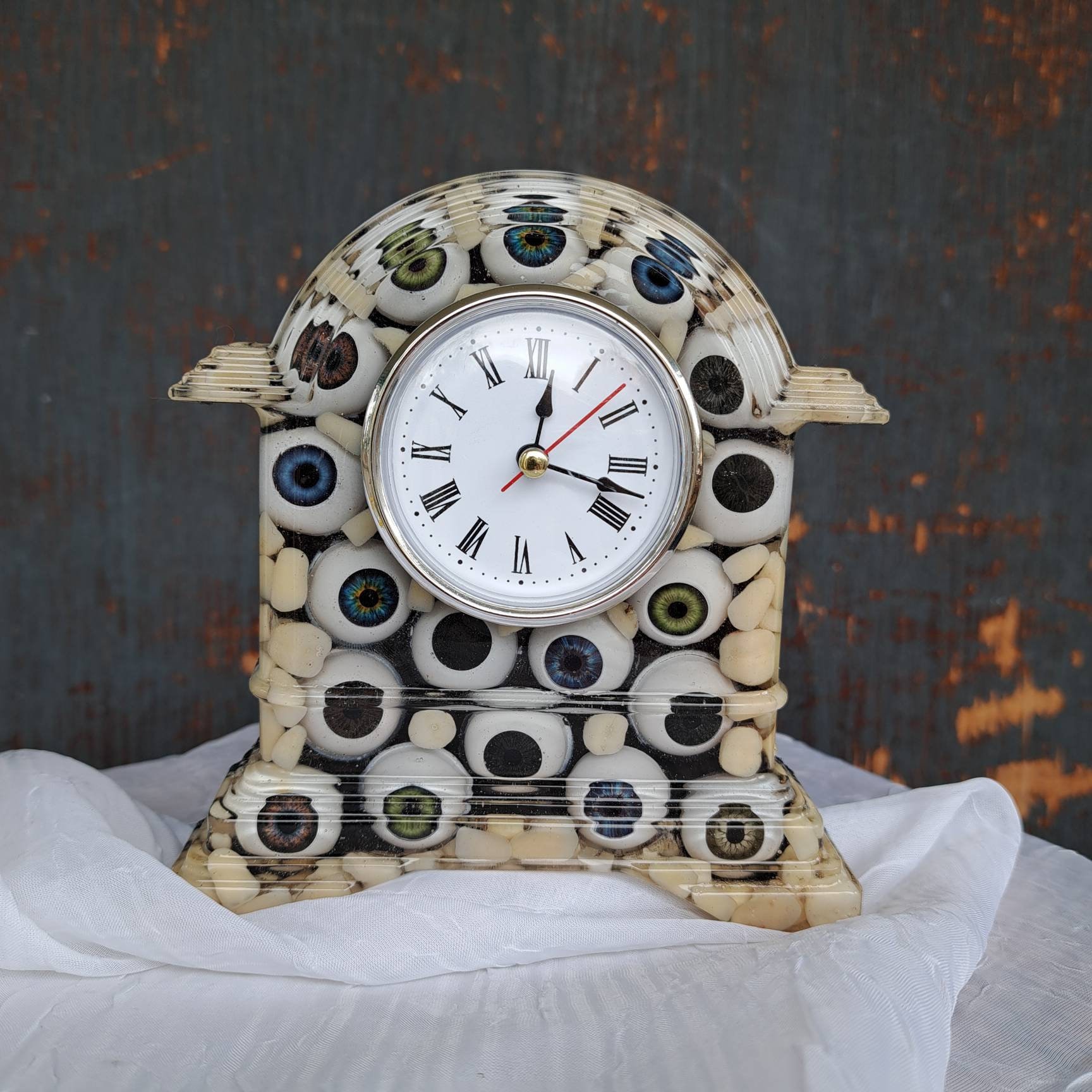 Artist Choice Custom Vomit Clock, Antique Teeth Optional Etsy