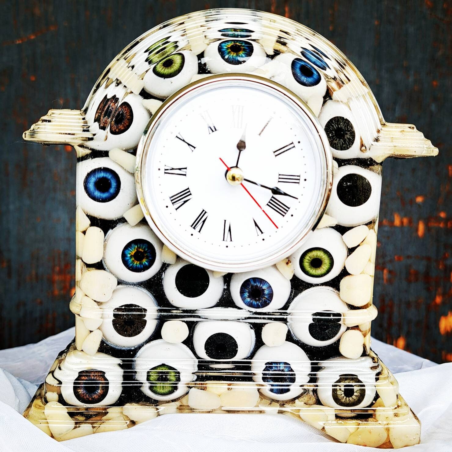 Artist Choice Custom Vomit Clock, Antique Teeth Optional Etsy