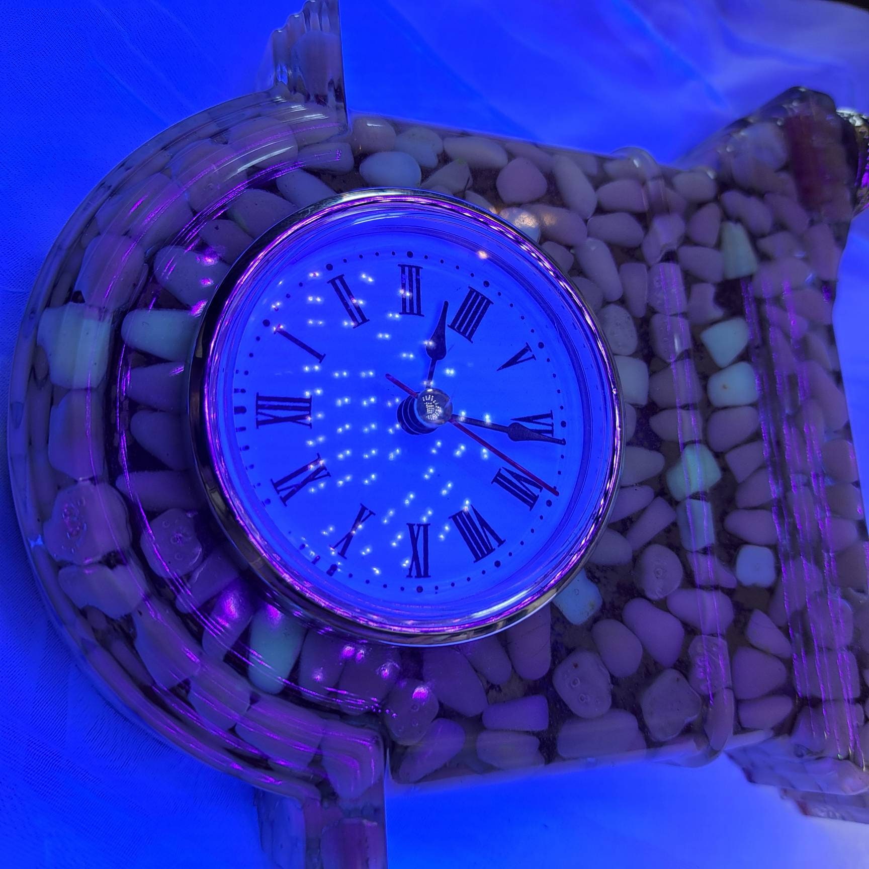 Resin Vomit Clock Made With Antique Denture Teeth Etsy