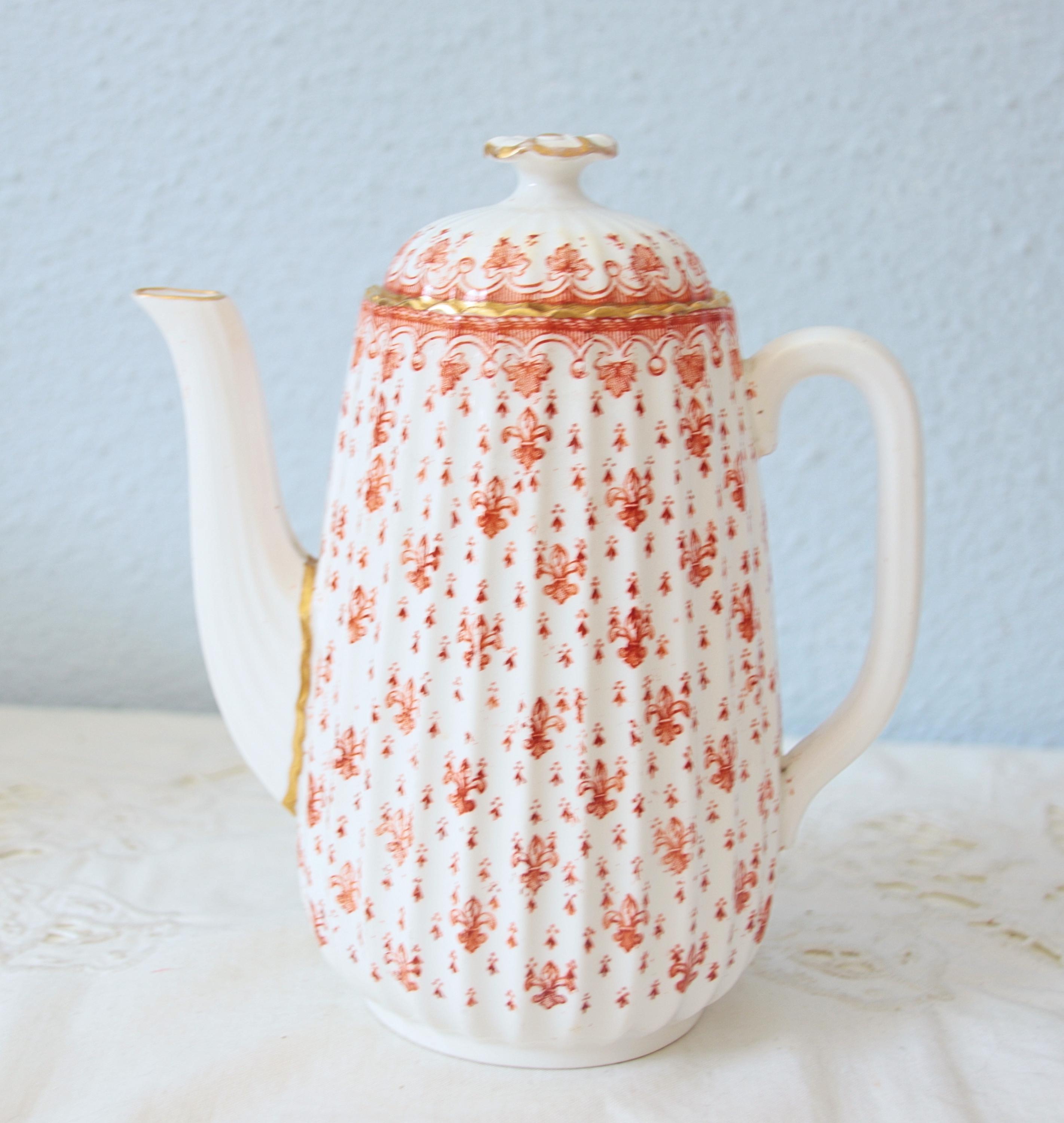 Fleur De Lys Red Spode - Etsy