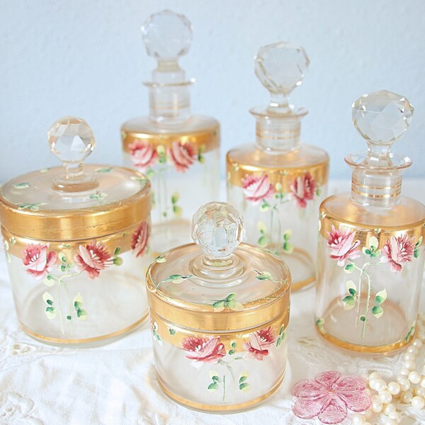 Antique Vanity Set Etsy