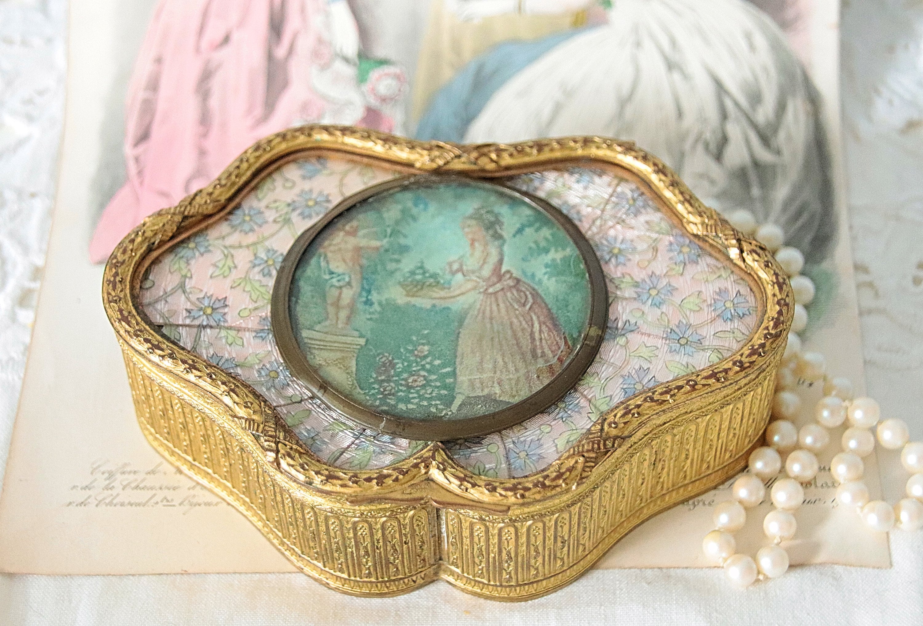 Antique French Brides Box - Etsy
