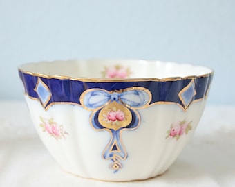 Lovely Vintage Meander Pink Tete-a-tete Tea Set, Pink Rose Decor