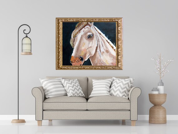 Humble Wildlife Nature Woods Horse Original Painting Etsy