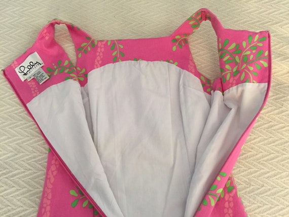 Vintage Pink PalmTree Lily Pulitzer Size 2 Dress - image 6