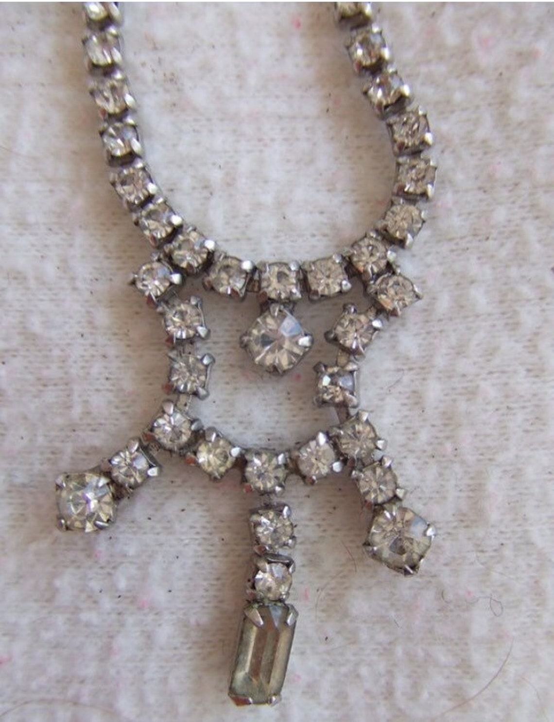 Vintage Mid Century Rhinestone Costume Jewelry Glam Princess Etsy