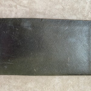 Funda para talonario de chequera para hombre de cuero de diseñador largo Gucci