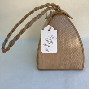 Monedero vintage de piel de serpiente JC