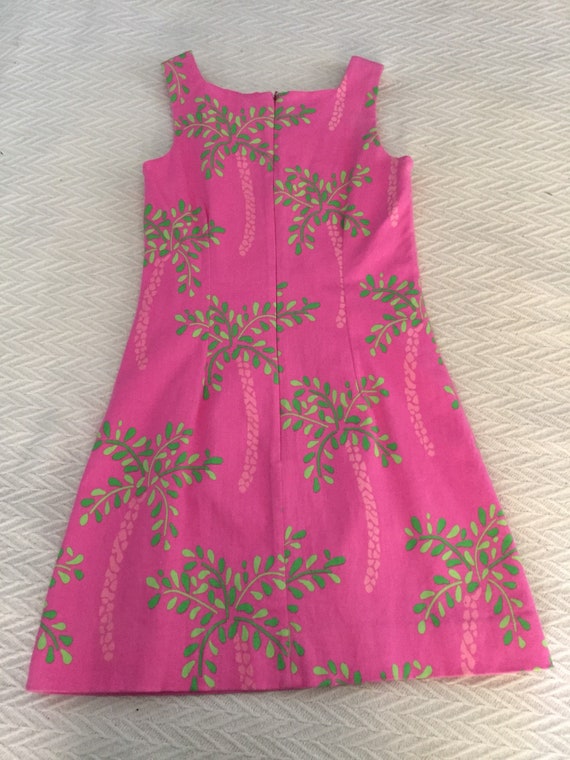 Vintage Pink PalmTree Lily Pulitzer Size 2 Dress - image 2