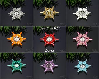 Dana Snowflake Christmas Beading Kit - 1 pc - KIT ONLY without tutorial!