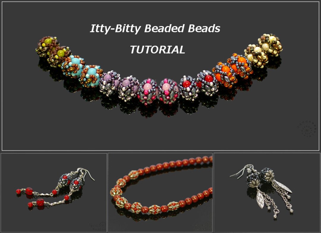 Ittybitty Beaded Beads Earrings, Bracelet, Necklace PDF Beading