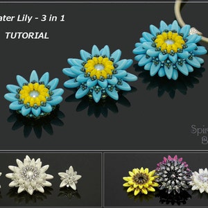 Water Lily 3 in 1 - PDF beading pattern