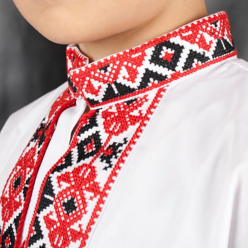 for a boy :2-12 years vishyvanka \u0421hildren embroidered Ukrainian shirt sorochka