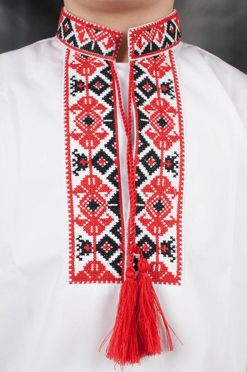 for a boy :2-12 years vishyvanka \u0421hildren embroidered Ukrainian shirt sorochka