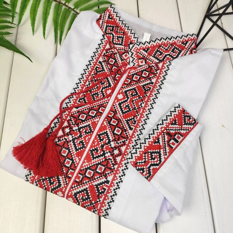 for a boy :2-12 years vishyvanka \u0421hildren embroidered Ukrainian shirt sorochka