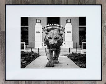 Fine Art Photograph - Mike the Tiger Statue - Louisiana