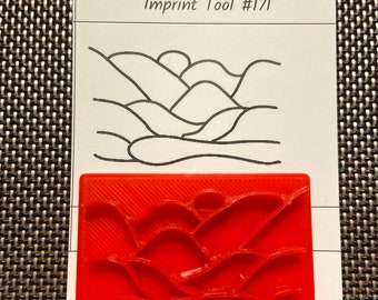 Imprint Tool ; 3-D ; Stamp ; Polymer Clay ; MokumeGane ; Texture ; Mica Shift (171)