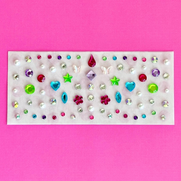 Diamonds in the Sky Face Jewels - Festival Rave Rhinestone Gem Stickers