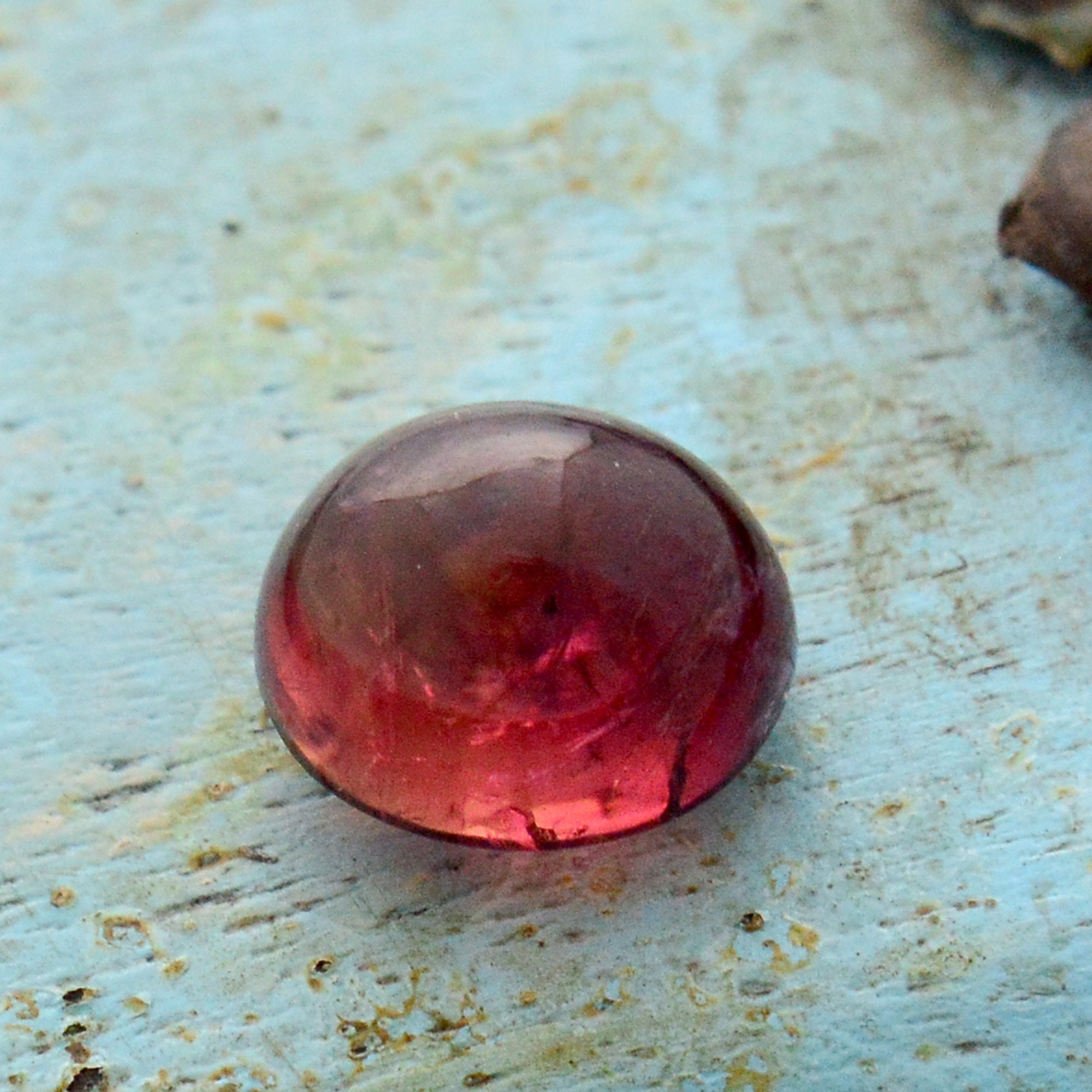 Red Tourmaline Cabochon Gemstone: 10x11mm October Birthstone - Etsy
