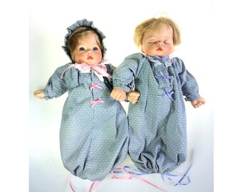 twin porcelain dolls