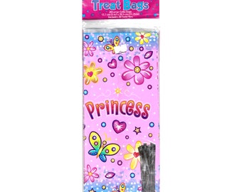 Large Party Favor Treat Bags Princess Package of 20 Vintage NOS