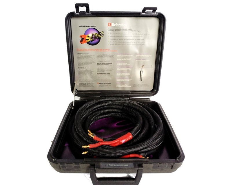 Monster Z3 Ultimate Reference 10 ft 3m Speaker Cable Pair in Etsy