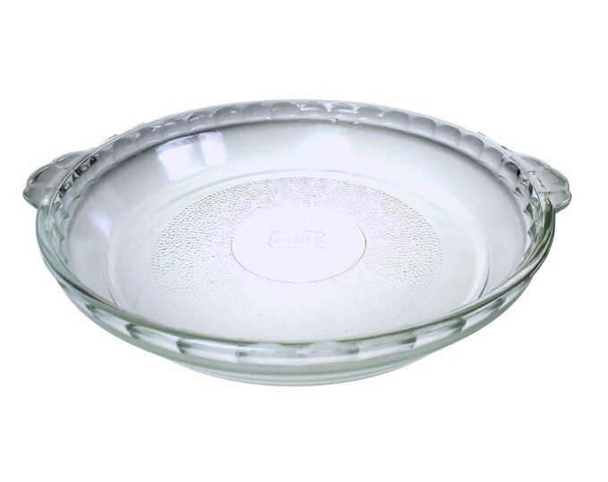 Glass Glasbake 10 in Pie Plate J 2610 Etsy