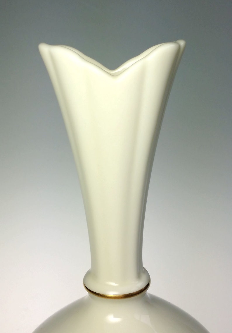 Lenox Roselyn Rhodora Bud Vase Pink Rose Gold Trim Vintage USA Etsy