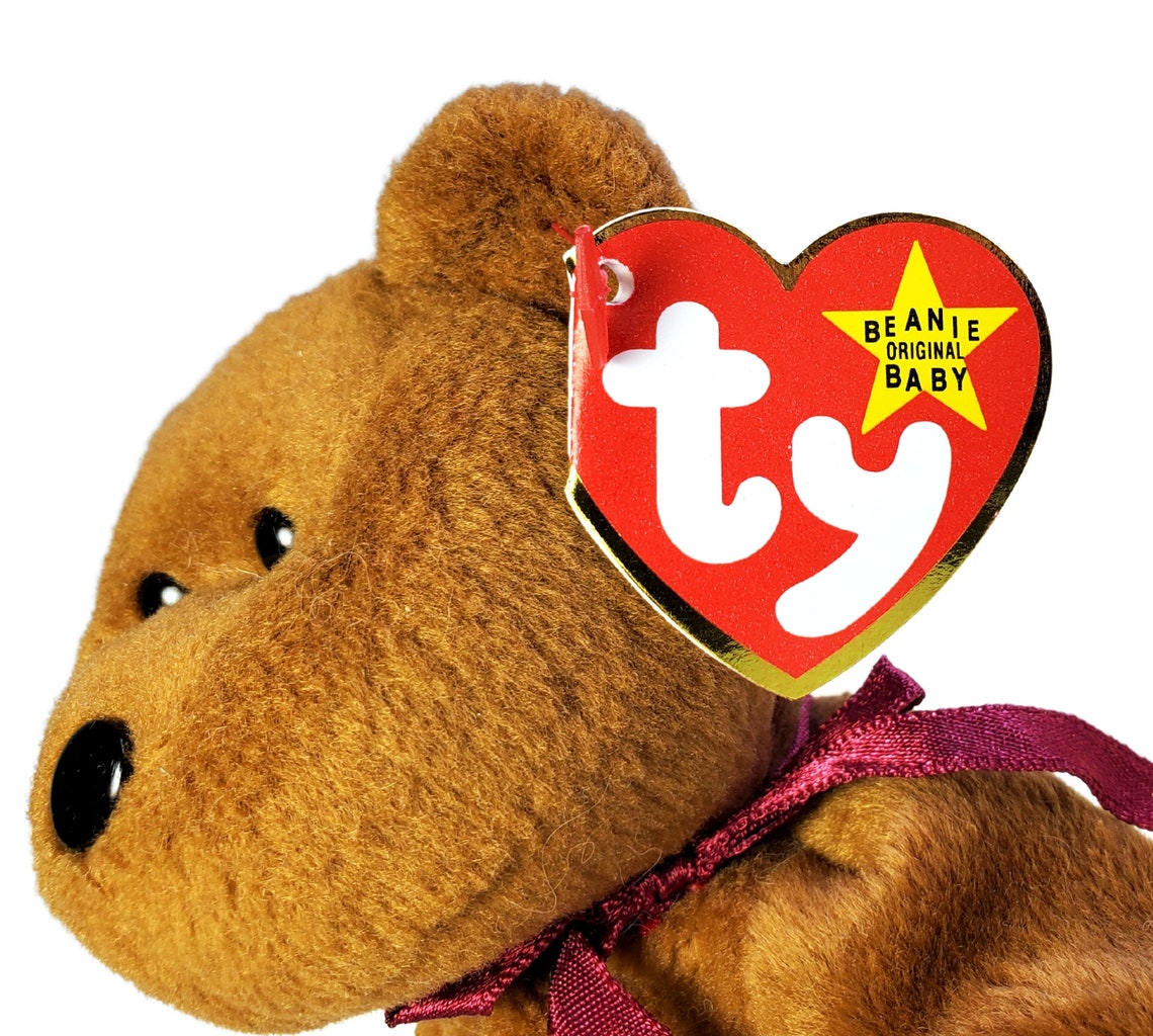 Ty Teddy the Bear Beanie Babies 4050 1993 PVC Tush Tag 1995 | Etsy