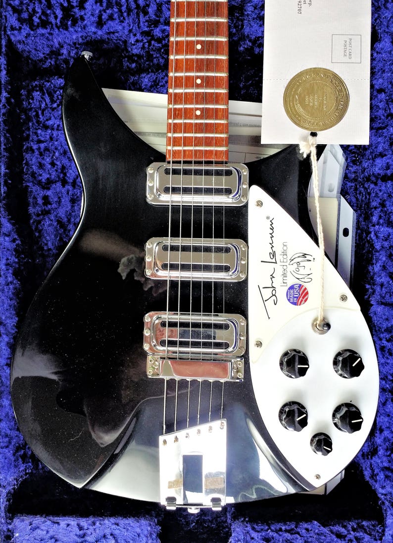 NEW 1990 Rickenbacker 355JL John Lennon Electric Guitar JetGlo | Etsy