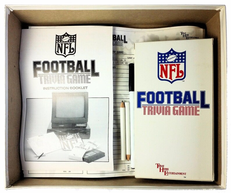 NFL Football Trivia Game VCR 1986 Volume 1 Todd Christensen Etsy