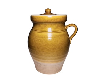 Rustic Cookie Jar Jug Rowe Pottery Works Avignon Dijon