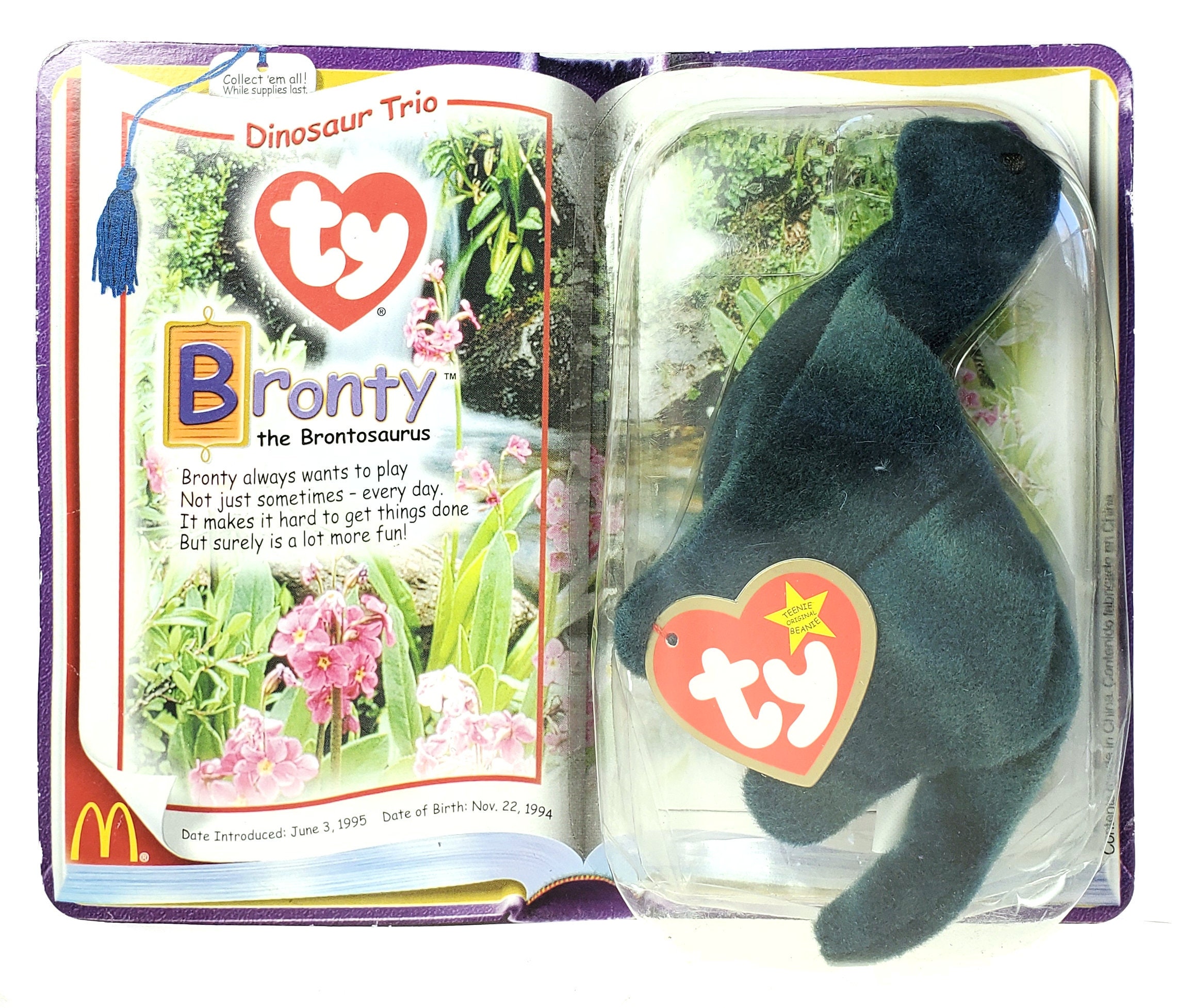 Bronty the brontosaurus 1995 Clearance