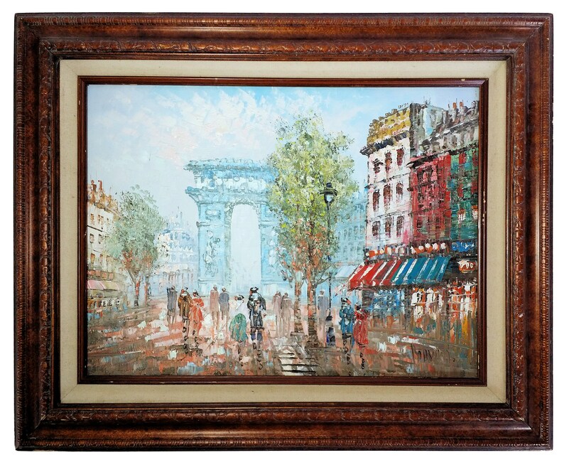 Beech Street Art Original Oil Painting on Canvas Signed Framed Etsy