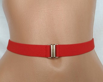 Women's Belt Skinny elastic waist belt Stretch Waist cincher Stretch belt 7/8 inch or 2 cm