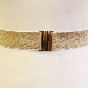 Waist cincher Gold, Silver or Black Wedding Skinny Elastic belt women&#39;s stretch cinched belt 1-3/8 inches or 4 cm