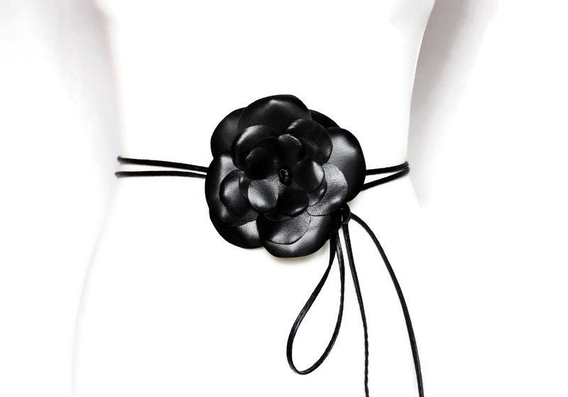 artistkomplex FLOWER BELTベルト (BLACK) 아티스트컴플렉스 아티스트 웨스턴 플라워 벨트 블랙 | ARTIST