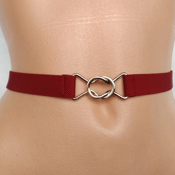 Women's Belt Elastic waist belt Skinny Waist cincher Stretch belt 7/8 inch or 2 cm