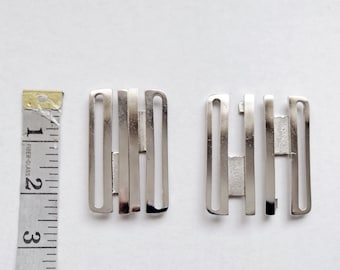 Metal Belt buckle for Elastic Stretch women's cinch belt clasp 2-1/4 inches