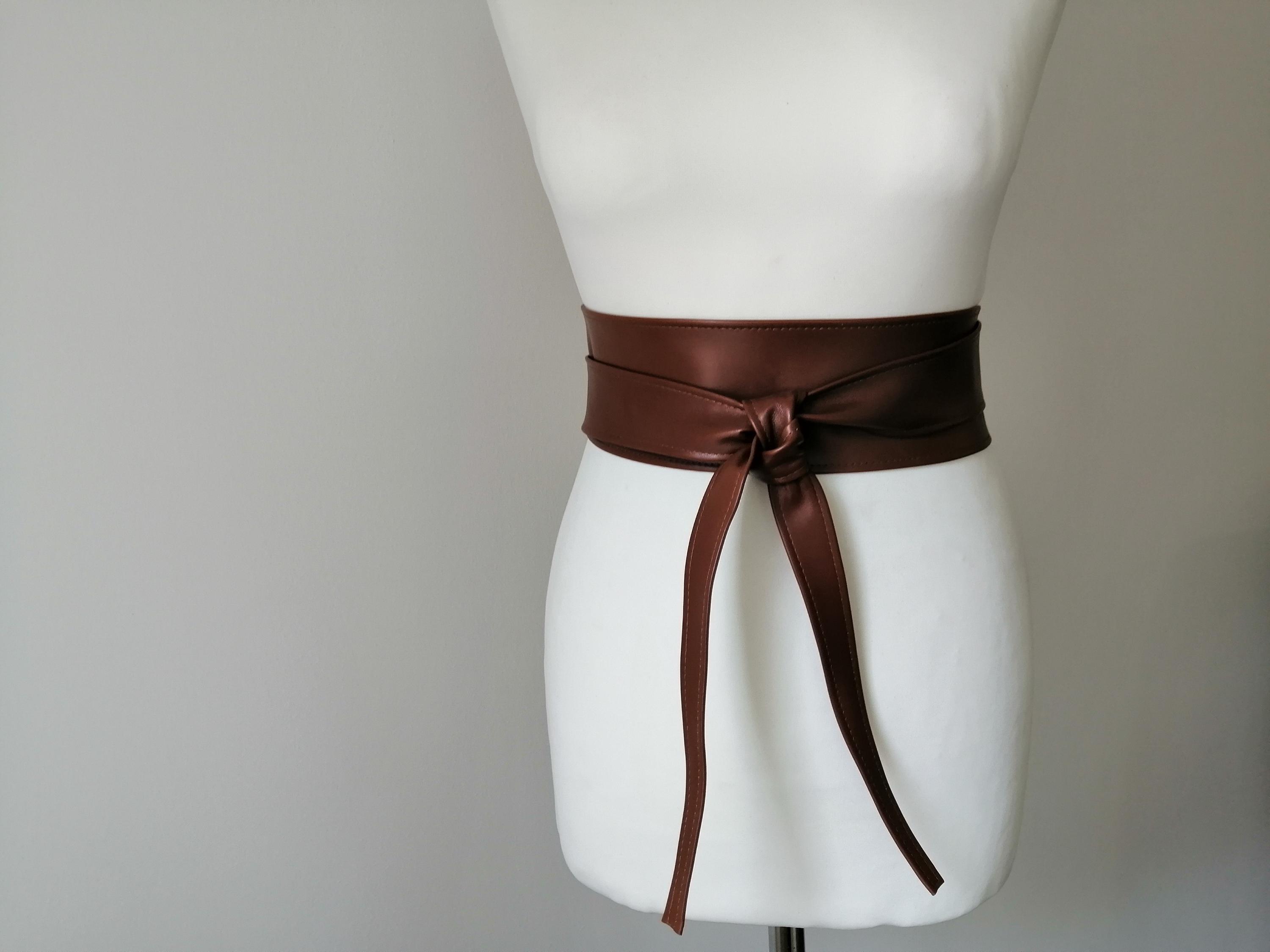 Humanoid brown‎ leather wrap belt medium Midi Wrap Cognac Belts | Leather Belts | Ada Belts main image 2