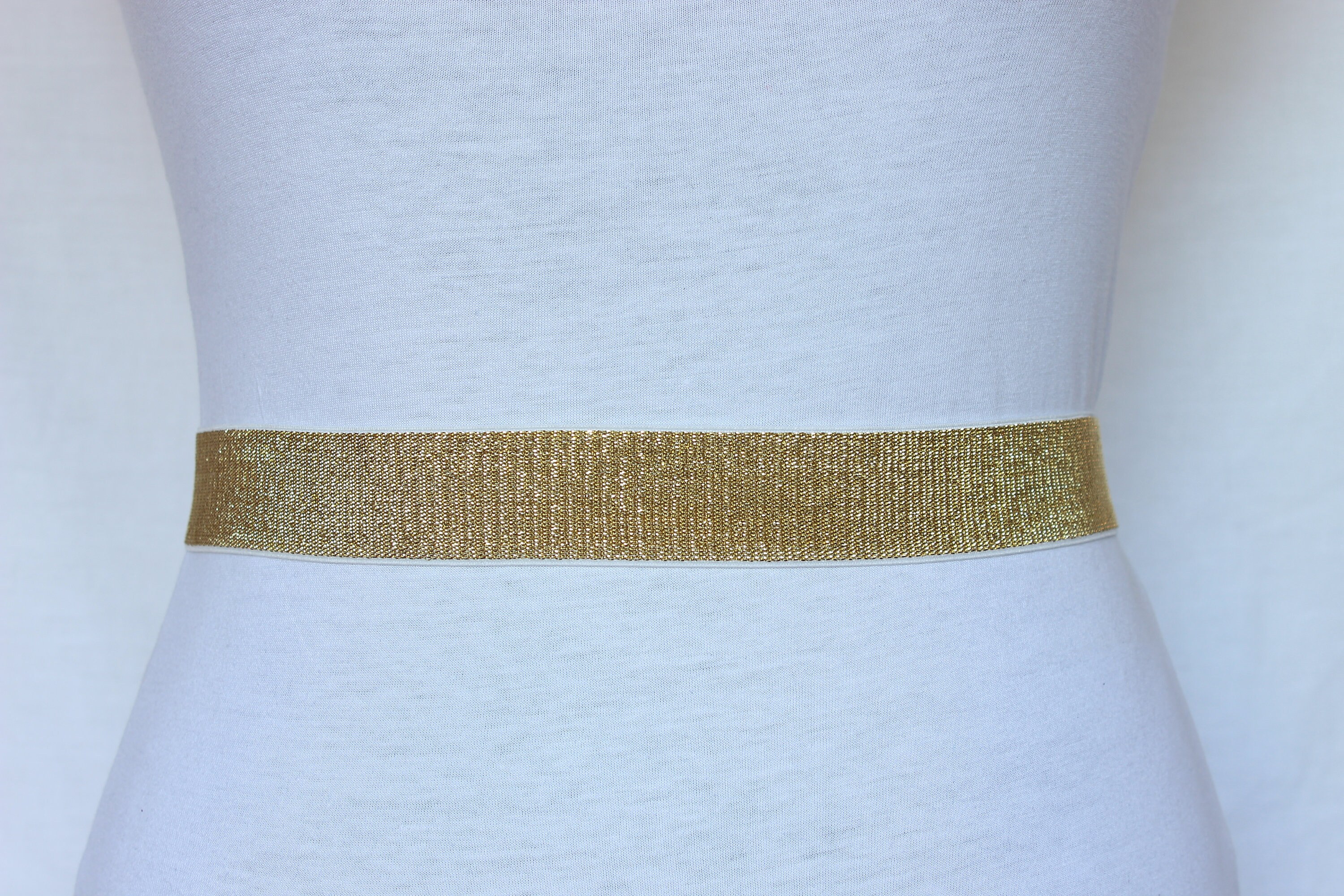 Silver or Gold Elastic belt Stretch belt elastic belt womens Etsy