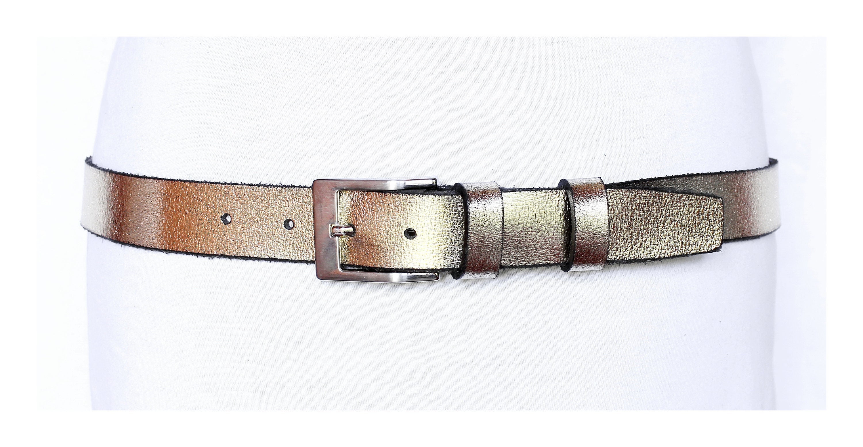 GOLD LEATHER BELT Full Grain Gold Women's Unisex Belt Etsy
